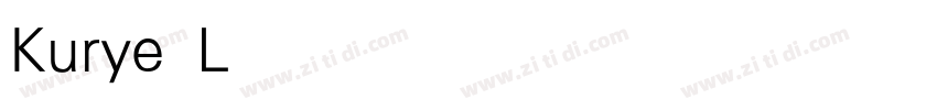 Kurye Light字体转换